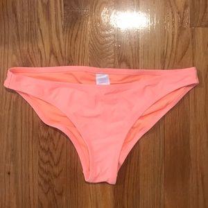 Peach Bikini Bottom with Scrunch derailing